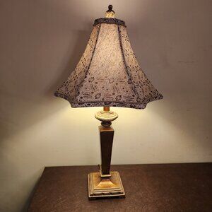 VTG Stiffel Antique Lamp with Shade is a vintage piece from the 1960s